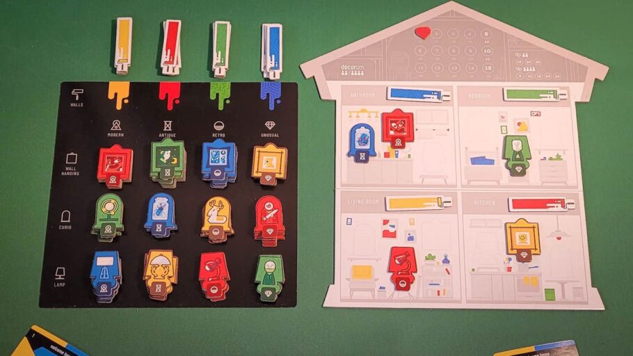 Décorum review - setup for two players