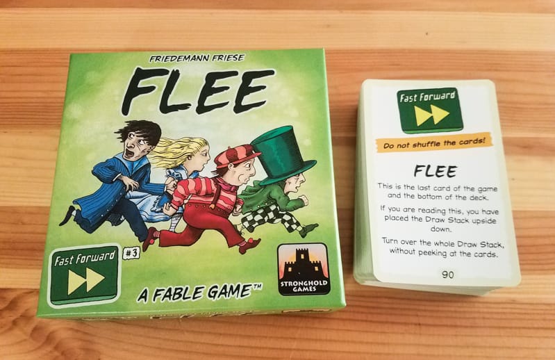 Fast Forward FLEE review - box and cards