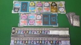 Space Alert review - player board and mission steps board