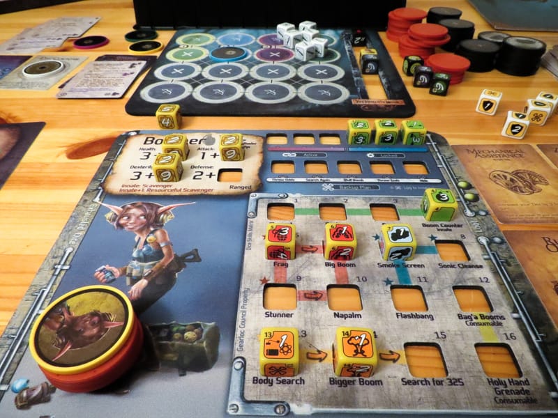 Too Many Bones review - character mat