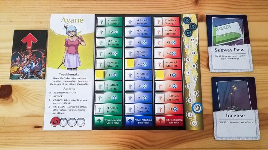 Wayward review - character card