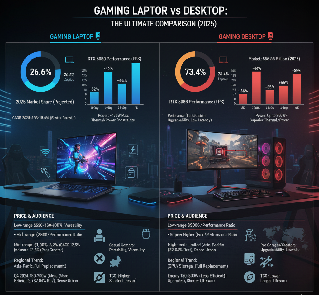 Gaming laptop vs desktop preferences