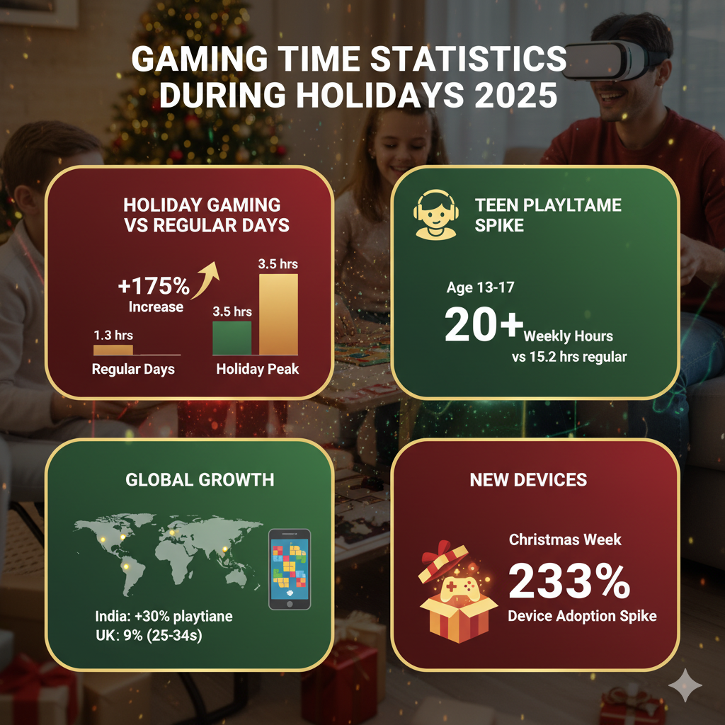 Gaming Time Statistics During Holidays 2025