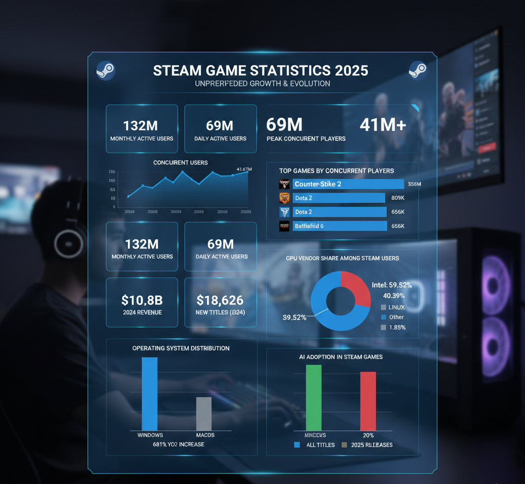 Steam Game Statistics 2025