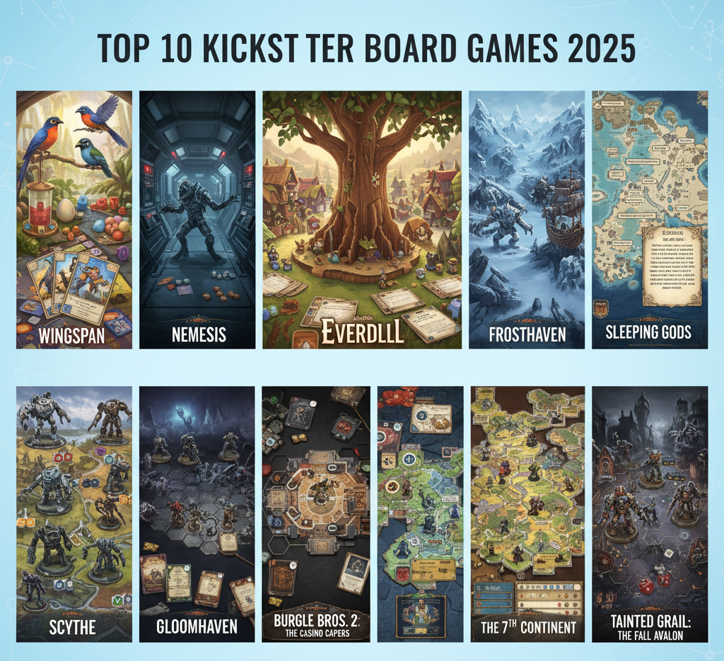 Top 10 Kickstarter Board Games In 2025